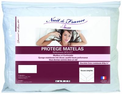 Nuit de France 329376 madrassvärmare bomull/polyester vit, vit, 70 x 190 cm