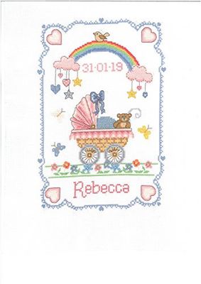 Creative World of Crafts Over the Rainbow Cross Stitch Sampler Kit