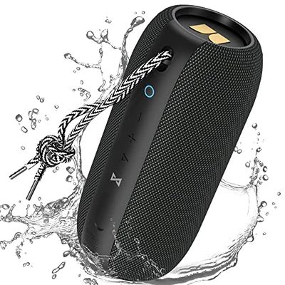 Monster - S320 - Boombox Bluetooth - 40 Watts - Jusqu'à 32 Heures d'Autonomie - avec Fonction Jumelage pour Installation Stéréo - Commande Vocale - Compacte et Légère - Résiste à l'eau - Noir