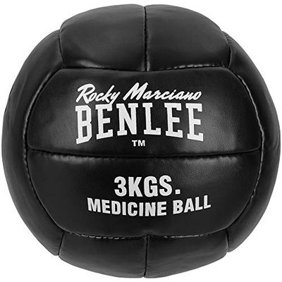 BENLEE Rocky Marciano 960183 unisex – vuxen PAVELEY artificiellt läder medicinboll, svart, 3 kg