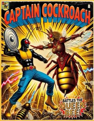 Captain Cockroach 5: Battles the Queen Bee