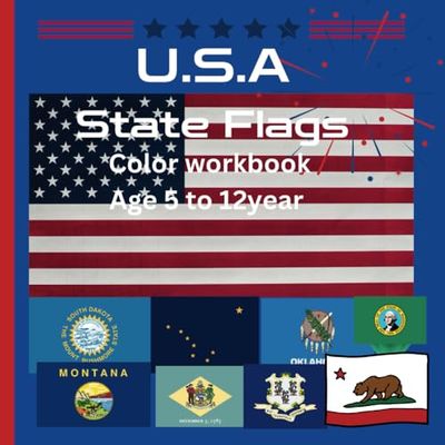 U.S.A 50 State flags coloring book: U.S.A 50 State flags coloring book