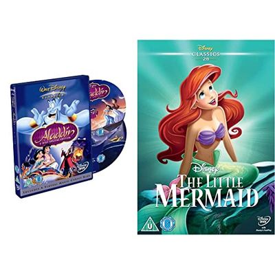 Aladdin [2 Disc Special Edition] [DVD] [1993] & The Little Mermaid [DVD] [1989]