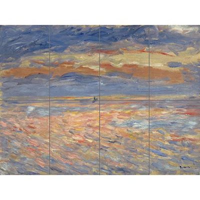 Artery8 Pierre Auguste Renoir solnedgång 1879 eller 1881 målning XL gigantisk panel affisch (8 sektioner)