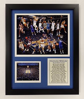 Legends Never Die NCAA Kentucky Wildcats Basketball Greats Double Matted Photo Frame, 12" x 15"