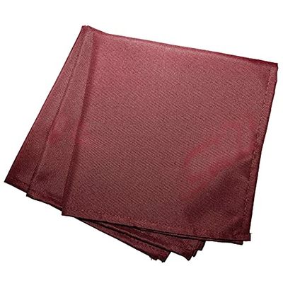 douceur d'intérieur, 3 Serviettes de Table (40 x 40 cm) Essentiel Bordeaux, Polyester