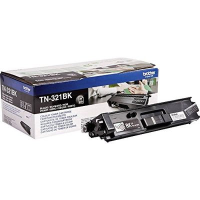 Brother TN321BK Toner Svart Beräknat liv 2 500 Sidor Enligt ISO/IEC19798
