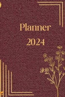daily planner 2024 |105 pages | 12 months | 6' x 9' planner