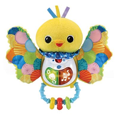 VTech 3480-558722 Rattle Bird Fabric Melodies and Sensations