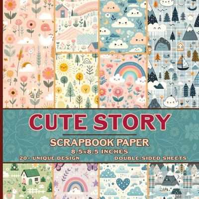 Cute Story Scrapbook Paper: Romantic Storytelling Craft Paper For Journaling, Decoupage & DIY Projects with Vintage Charm