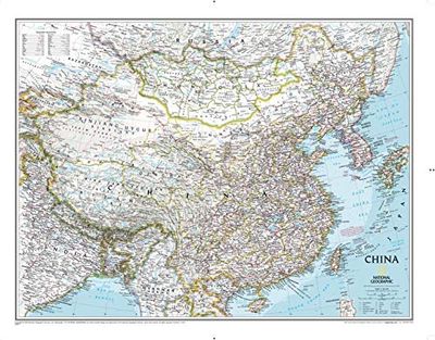 China Classic, tubed: Wall Maps Countries & Regions (National Geographic Reference Map)