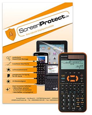 ScreenProtect Anti-Reflective Screen Protector for Sharp EL-W531XG with Squeegee and Microfibre Cloth