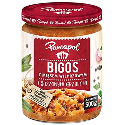 Bigos mięsem wieprzowym i suszonymi grzybami 500 g - Pamapol