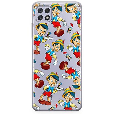 ERT GROUP mobiel telefoonhoesje voor Samsung A22 5G origineel en officieel erkend Disney patroon Pinocchio 002 optimaal aangepast aan de vorm van de mobiele telefoon, gedeeltelijk bedrukt