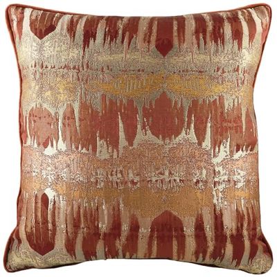 Evans Lichfield Inca Jacquard metallisk fjäder rik fylld kudde