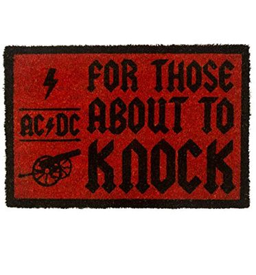 AC/DC Felpudo For Thesos About To Knock, Bonote, Multicolor, 40 x 60 cm