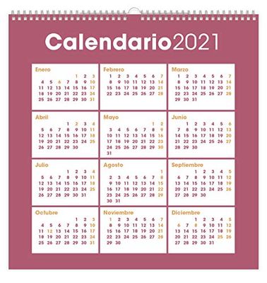 Green Wall Calendar 2021 11.8 x 11.8 inches Family Planner Calendar 2021 CP21047