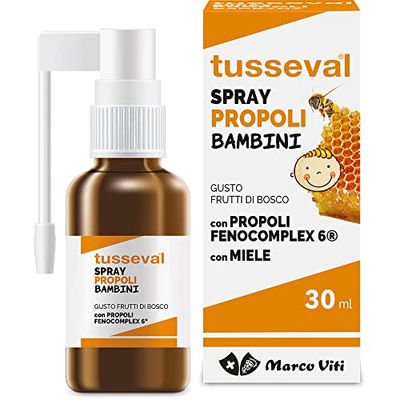 Marco Viti Farmaceutici Suplemento alimenticio Tusseval Spray Gola, Niños, Multicolor