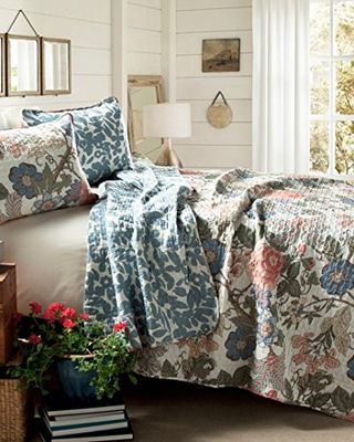 Lush Decor Reversible Bedding (Full/Queen), Leaf Print