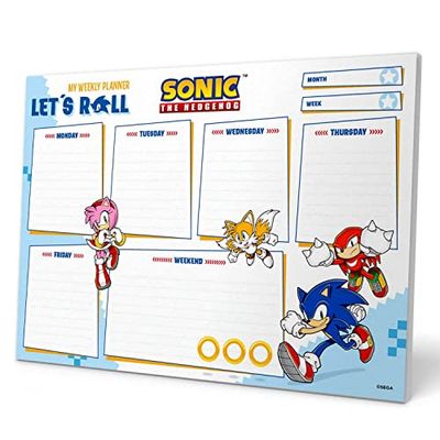 Grupo Erik: Planning da Tavolo A4 Sonic, Planner settimanale con 54 fogli a strappo, perfetto come agenda organizer o to do list planner, 21x29x7 cm | Planner settimanale da scrivania | To Do List