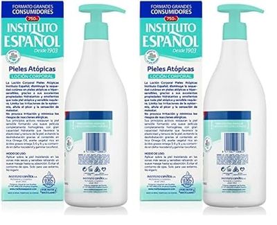 Instituto Español Loción Corporal Piel Atópica, Almond, 750 Mililitro (Confezione da 2)