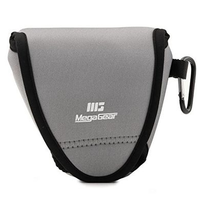 MegaGear MG1336 Capa de neoprene ultraleve com mosquetão para câmara Fujifilm X-E3, cor cinzenta