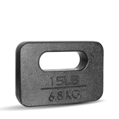 Yes4All AKHG Rucking Plato de Hierro Fundido para Mochila - Platos de Peso de Varios Patos Disponibles (4,5kg - 20kg), B. 6,8 KG | 15 LIBRA