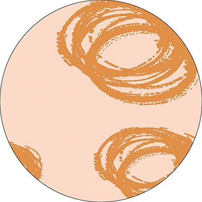 Bonateks, Round Digital Printed Mouse Pad, Non-Slip Base, for Office and Home, Diameter:22cm