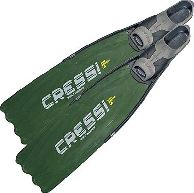 Cressi Gara Pinne Lunghe per Apnea/Immersioni Alte Prestazioni, Verde (Modular LD Verde), 46/47
