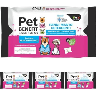 Pet Benefit Panni Manto Maxi Antiodore 40 (Confezione da 4)