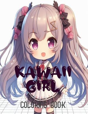 Kawaii Girls Coloring Book: Cute Anime Coloring Book for Adult and Kids with Adorable Kawaii Characters Color Pages