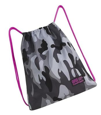 Coolpack Sprint Camo Pink Neon, unisex barn sportväska, en storlek, Material: Polyester, Taille unique