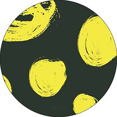 Bonateks, Ronde digitaal bedrukte muismat, antislip onderkant, voor kantoor en thuis, diameter: 22 cm