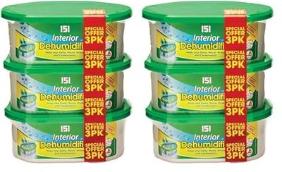 151 INTERIOR DEHUMIDIFIER 3 X 250ML PACKS FRAGRANCE FREE,3x250ml (Pack of 2)