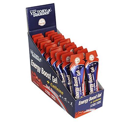 Victory Endurance Energy Boost Gel (24x42g) Caffeine Red Energy; Fast and Lasting Energy with Caffeine and Guarana