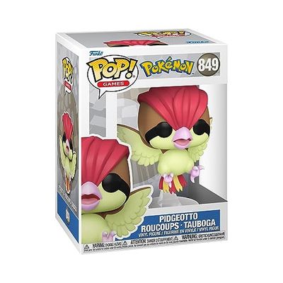 Funko Pop! Games: Pokemon - Pidgeotto - Roucoups - Figurine en Vinyle à Collectionner - Idée de Cadeau - Produits Officiels - Jouets pour Les Enfants et Adultes - Video Games Fans