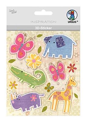 Ursus 564200113 3D Sticker Everyday Consisting of Multiple Levels High-Quality Materials Self-Adhesive for Embellishing Greeting Cards, Scrapbooking and Other Crafts One Size