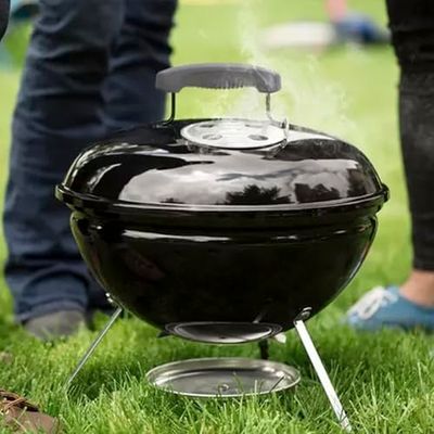 Garden Vida Kansas BBQ Grill Kleine Vrijstaande Barbecue Tuin Outdoor Draagbare Picknick Party Camping Zwart