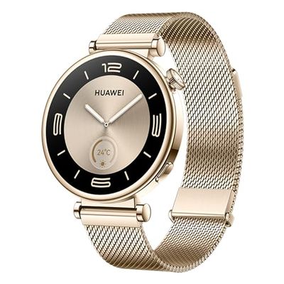 HUAWEI WATCH GT 4 41mm Smartwatch, Batteria fino a 7 giorni, Android e iOS, Analisi calorie, Monitoraggio della salute 24h, SpO2, GPS, 100+ sport, Versione italiana, Light Gold