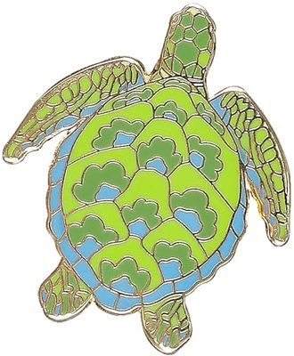 Sea Turtle Hard Enamel Pin (Cloisonne Pin)