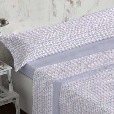 Burrito Blanco | Lenzuola Coralina | Letto da 90 cm. (+ misure disponibili) | Lenzuola invernali | Design 767 | Colore blu (90 x 190/200 cm)