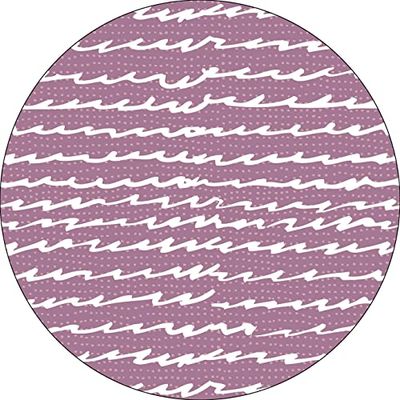 Bonateks, Round Digital Printed Mouse Pad, Non-Slip Base, for Office and Home, Diameter:22cm