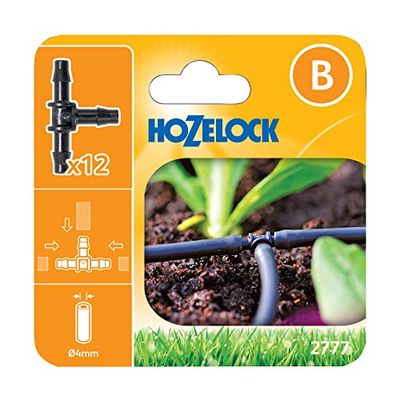 Hozelock T-stuk connectoren 4 mm (12 stuks)
