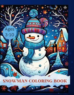Kids snowman coloring book