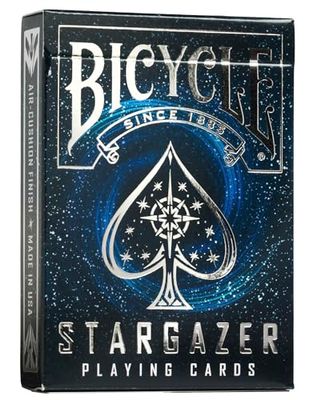 Bicycle Stargazer Mazzo di carte da collezione, Colore Nero, Poker 62.5x88 mm, 0-14 anni, 1034630