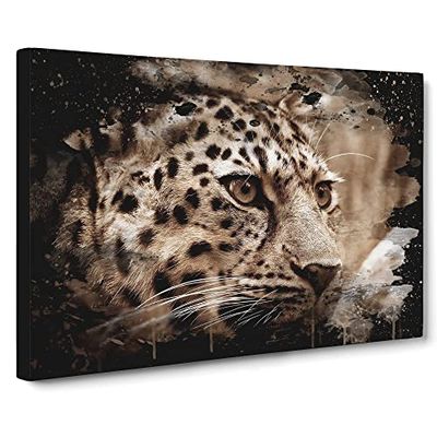 LeModern OPard 2 Modern CB Canvas Wall Art Print Ready to Hang, Framed Picture for Living Room Bedroom Home Office Décor, 30x20 Inch (76x50 cm)
