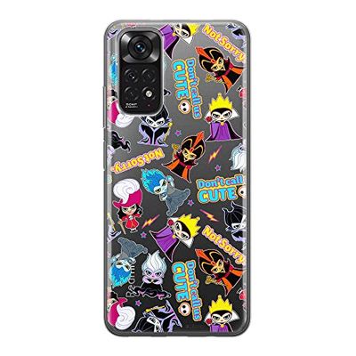ERT GROUP mobiltelefonfodral för Xiaomi REDMI NOTE 11S 4G / REDMI NOTE 11 4G originalt och officiellt licensierat Disney mönster Disney Villains 008, gedeeltelijk transparant