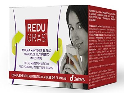 DEITERS - Redugras Lax 40 envelobres, complemento alimentar, infusão para manter peso, favorece o trânsito intestinal, à base de plantas, emagrecimento, depurador e queima gordura, complementar com
