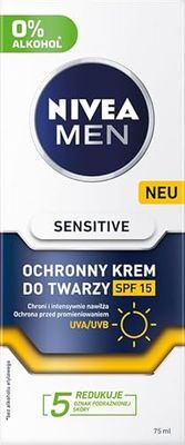 NIVEA MEN SENSITIVE Ochronny krem do twarzy SPF 15, 75 ml