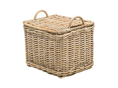 Kouboo 1060105 Cesta de armazenamento retangular com núcleo de vime, natural, S